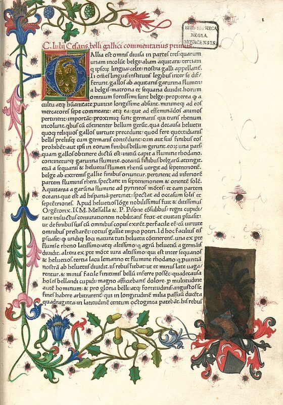 Cover of Commentarii de Bello Gallico