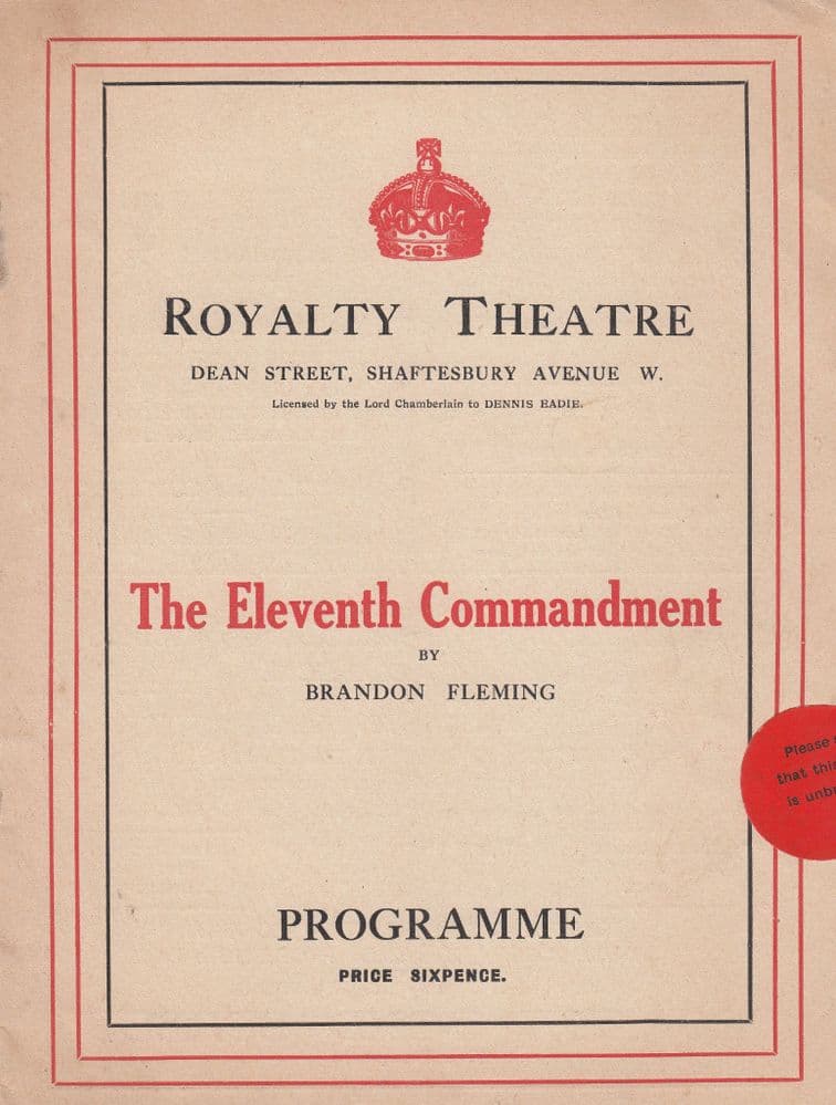 Cover of The Eleventh Commandment