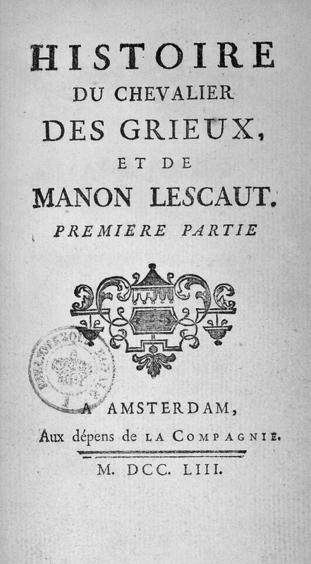 Cover of Manon Lescaut