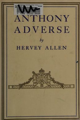 Cover of Anthony Adverse