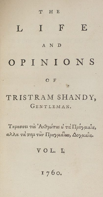Cover of The Life and Opinions of Tristram Shandy, Gentleman