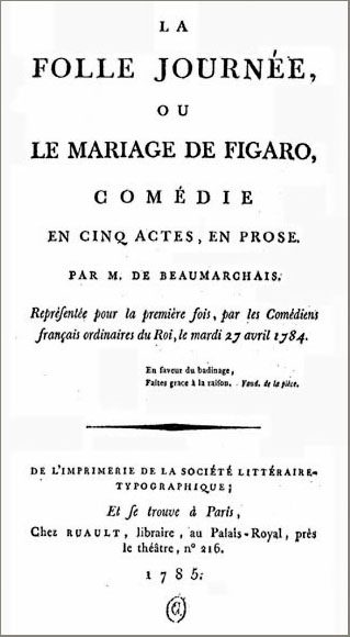 Cover of The Marriage of Figaro