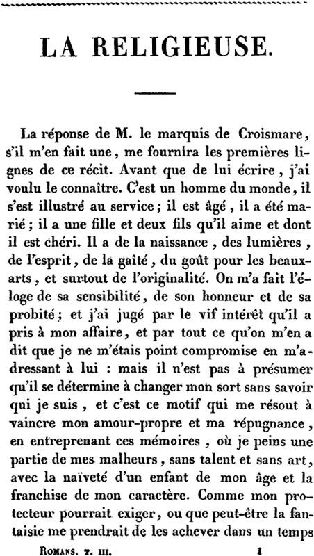 Cover of La Religieuse