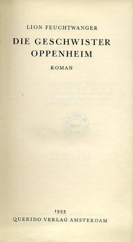 Cover of The Oppermanns