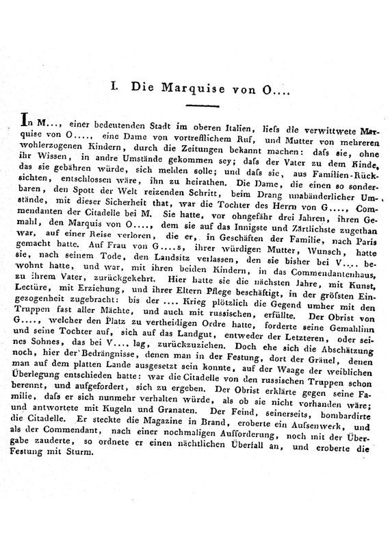 Cover of The Marquise of O