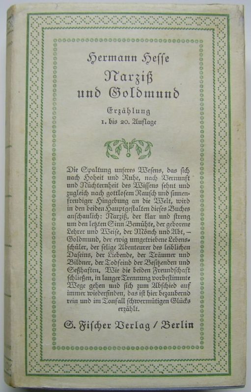 Cover of Narcissus and Goldmund