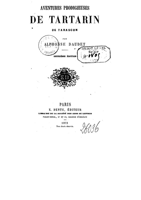 Cover of Tartarin of Tarascon