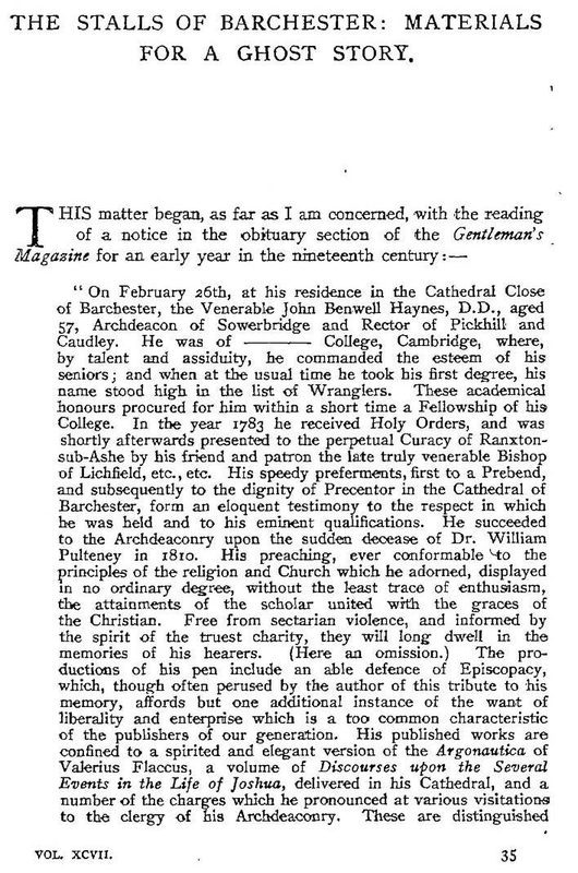 Cover of The Stalls of Barchester Cathedral