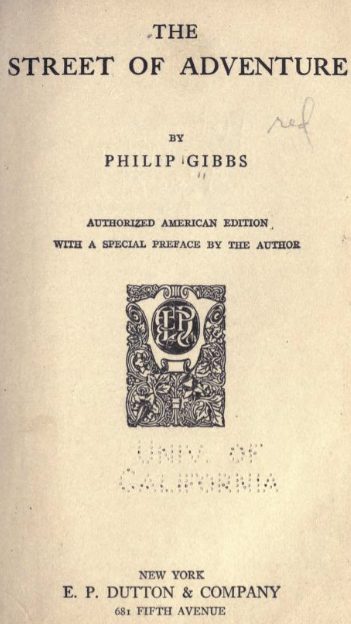 Cover of The Street of Adventure