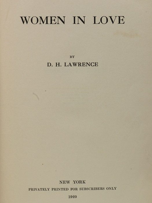 Cover of Women in Love