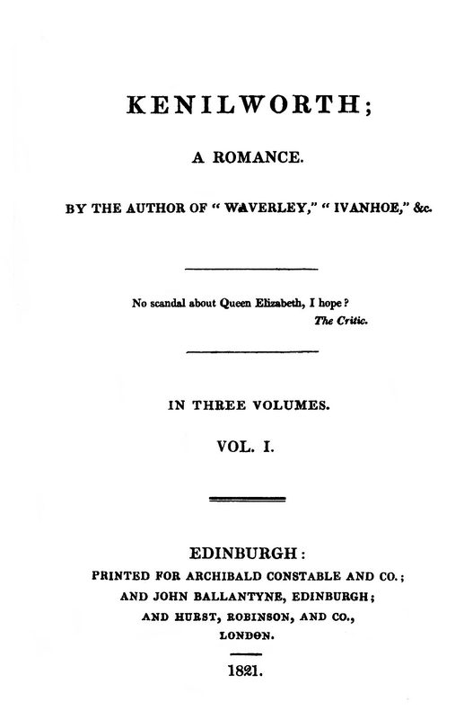 Cover of Kenilworth