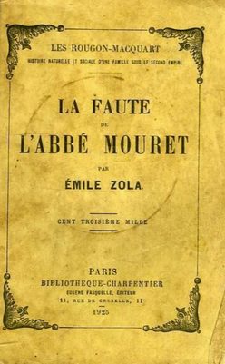 Cover of La Faute de l'Abbé Mouret