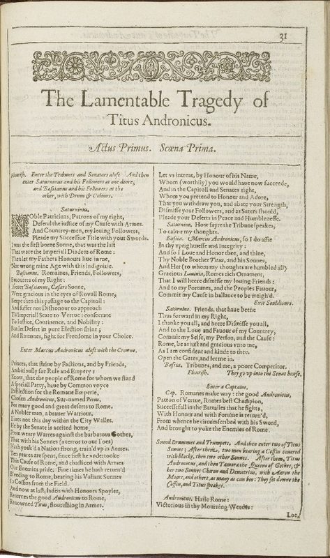 Cover of Titus Andronicus