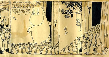 Cover of Moomin comic strips