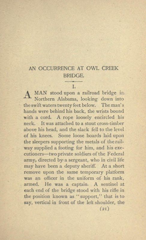 Cover of An Occurrence at Owl Creek Bridge