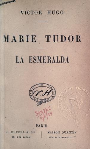 Cover of Marie Tudor