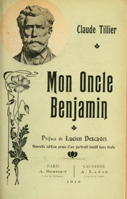 Cover of Mon oncle Benjamin