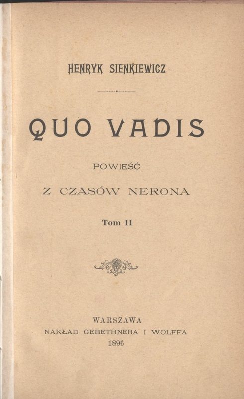 Cover of Quo Vadis