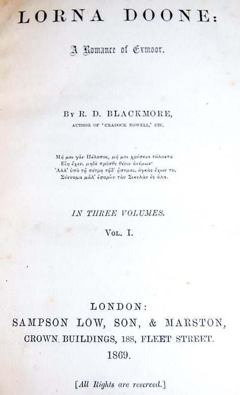 Cover of Lorna Doone