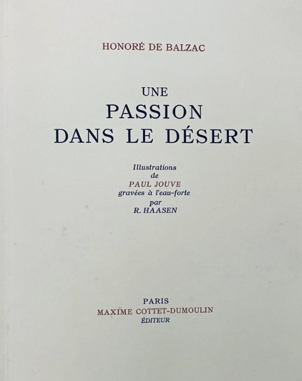 Cover of A Passion in the Desert