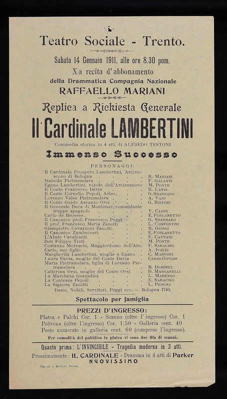 Cover of Cardinal Lambertini