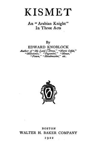 Cover of Kismet