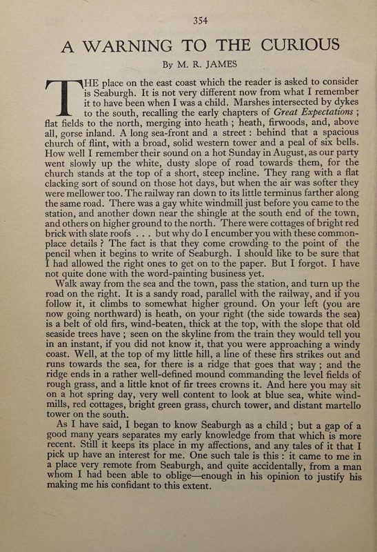 Cover of A Warning to the Curious