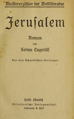 Cover of Jerusalem