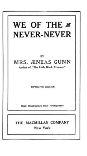 Cover of We of the Never Never