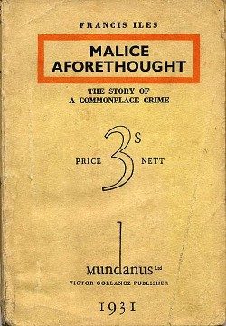 Cover of Malice Aforethought