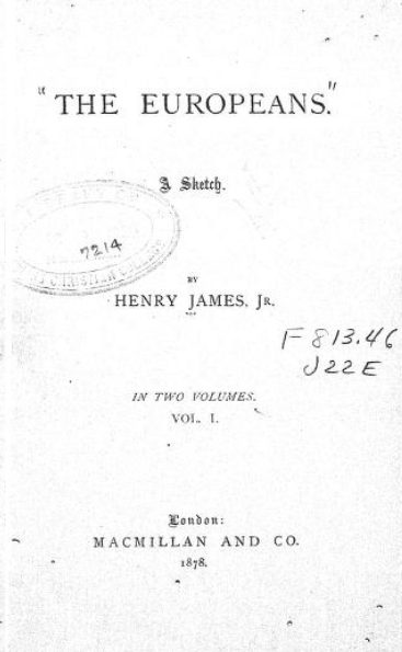 Cover of The Europeans