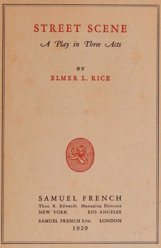 Cover of Street Scene