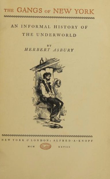 Cover of The Gangs of New York