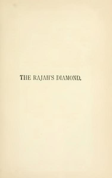 Cover of The Rajah's Diamond