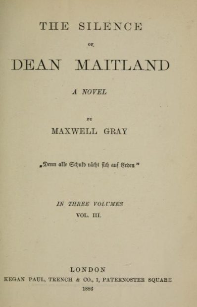 Cover of The Silence of Dean Maitland