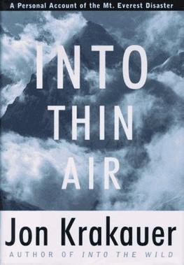 Cover of Into Thin Air