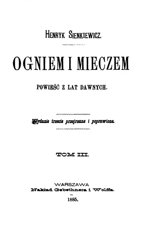 Cover of With Fire and Sword