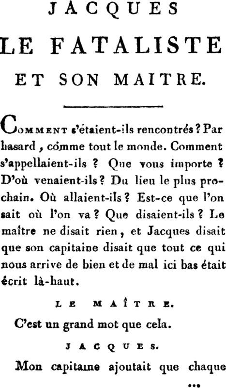 Cover of Jacques the Fatalist