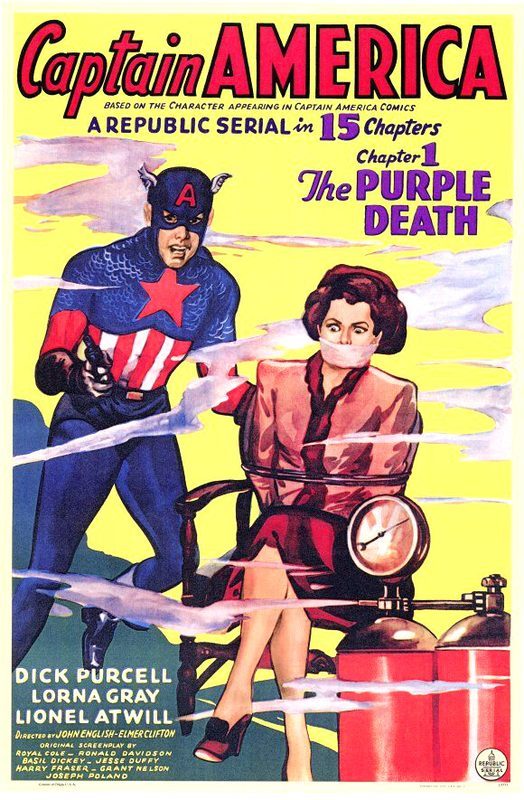 Poster for Captain America in film