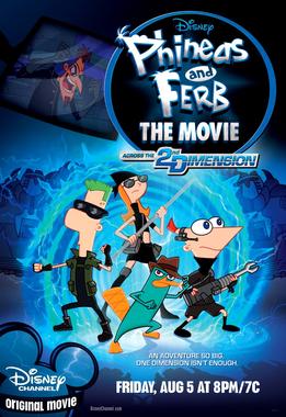 Poster for Phineas and Ferb the Movie: Across the 2nd Dimension