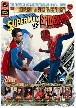 Poster for Superman vs. Spider-Man XXX: An Axel Braun Parody