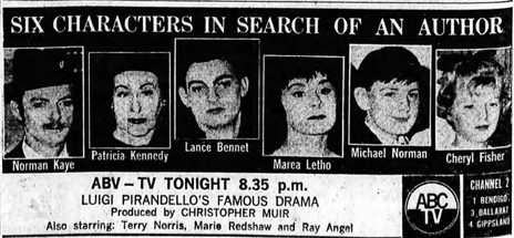 Poster for Six Characters in Search of an Author