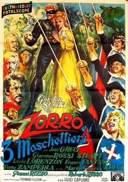 Poster for Zorro and the Three Musketeers