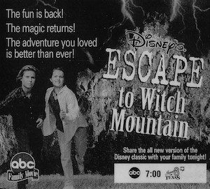 Poster for Escape to Witch Mountain