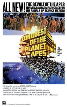 Poster for Conquest of the Planet of the Apes