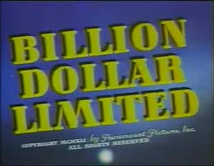 Poster for Billion Dollar Limited
