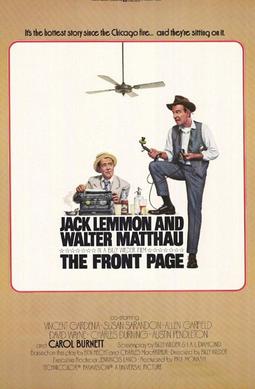 Poster for The Front Page