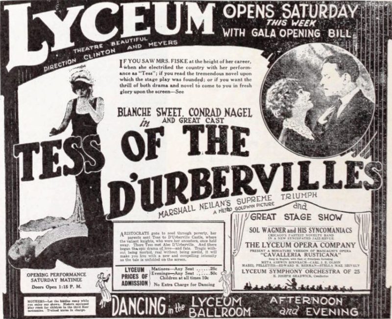 Poster for Tess of the d'Urbervilles