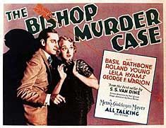 Poster for The Bishop Murder Case
