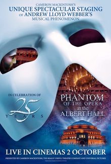 Poster for The Phantom of the Opera at the Royal Albert Hall